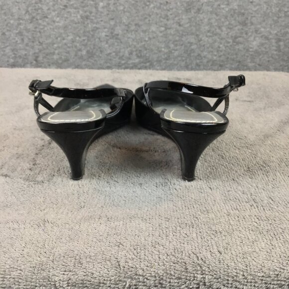 Ann Taylor Kitten Heel Look Pointed Toe Wedge Pointed Toe Sz 6N Patent Leather - Picture 3 of 11